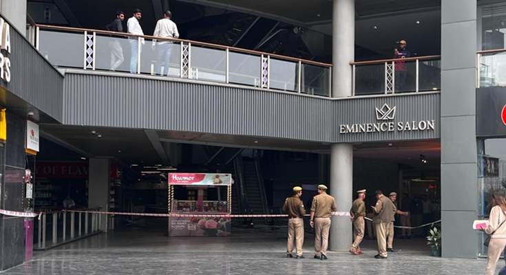 Two killed at Gr Noida’s Galaxy Blue Sapphire Plaza Mall as balcony collapses over them