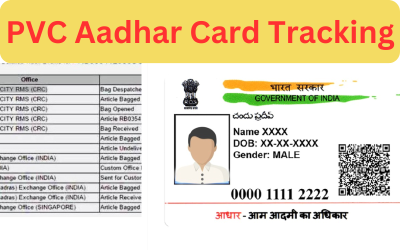 PVC Aadhar Card Tracking